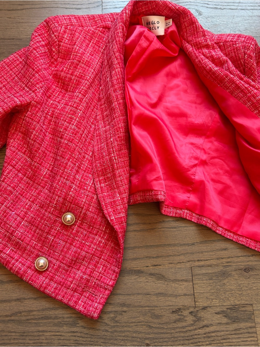 Hello Molly ONE YOU WANT BLAZER HOT PINK - Picture 12 of 15